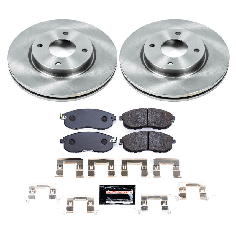 Nissan Cube Brake Kit - Front - PowerStop - Track Day Pads + Autospecialty Rotors - `09-`14