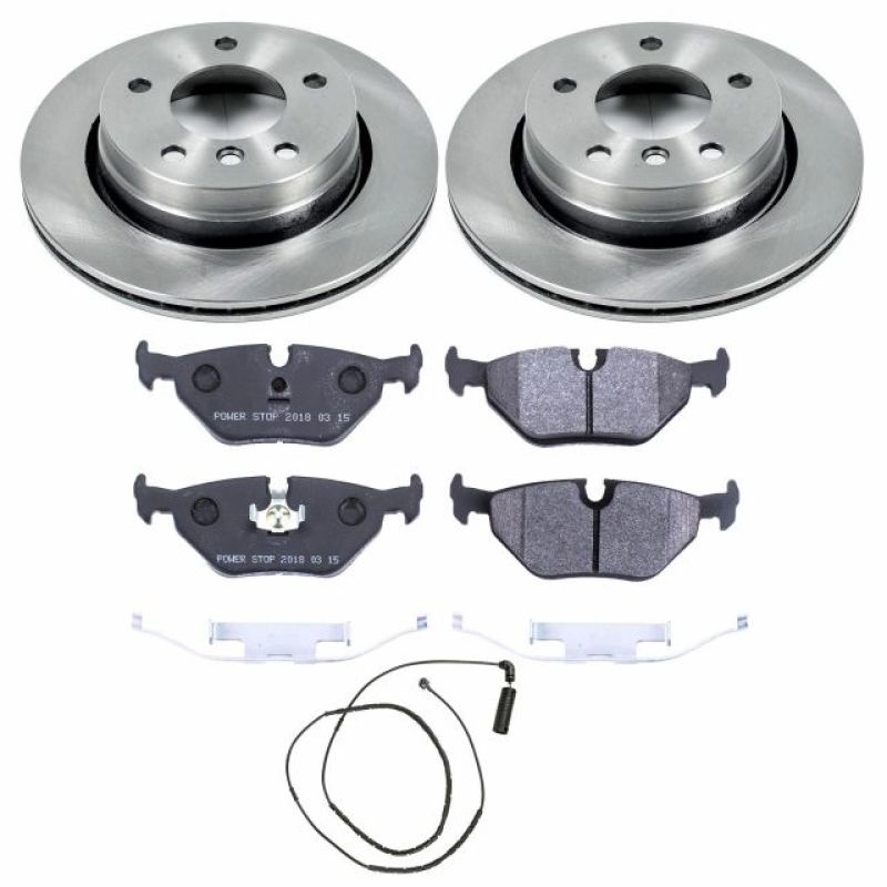 BMW 323Ci Brake Kit - Rear - PowerStop - Track Day High-Performance Pads + Autospecialty Rotors - 2000 BMW 323Ci Brake Kit - Rear - PowerStop - Track Day High-Performance Pads + Autospecialty Rotors - 2000