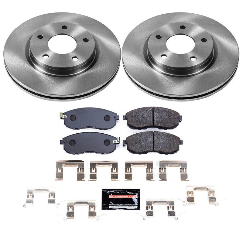 Nissan Sentra Brake Kit - Front - PowerStop - Autospecialty Rotors + Track Day Pads - `13-`19
