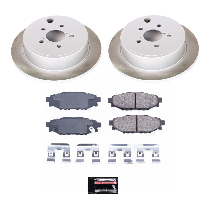 Infiniti G35 Brake Kit - Front + Rear - PowerStop - Track Day Spec High-Performance Pads + Autospecialty Rotors - `03-`04 Infiniti G35 Brake Kit - Front + Rear - PowerStop - Track Day Spec High-Performance Pads + Autospecialty Rotors - `03-`04