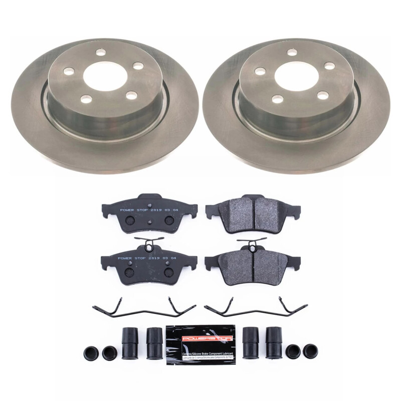 Ford Transit Connect Brake Kit - Rear - PowerStop - Track Day Spec High-Performance Pads + Autospecialty Rotors - `18-`23 Ford Transit Connect Brake Kit - Rear - PowerStop - Track Day Spec High-Performance Pads + Autospecialty Rotors - `18-`23