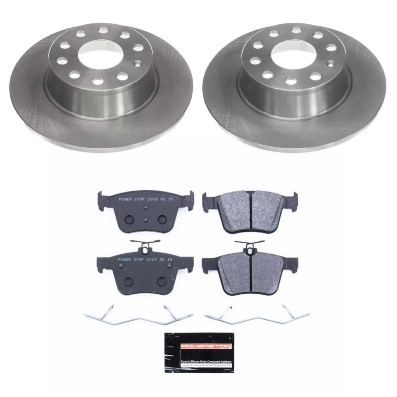 Volkswagen Jetta Brake Kit - Rear - PowerStop - Track Day Spec High-Performance Pads + Autospecialty Rotors - 2019
