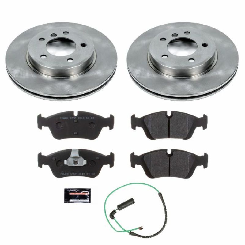 BMW 3 Series Brake Kit - Front - PowerStop - Track Day Spec Pads + Autospecialty Rotors - `01-`05