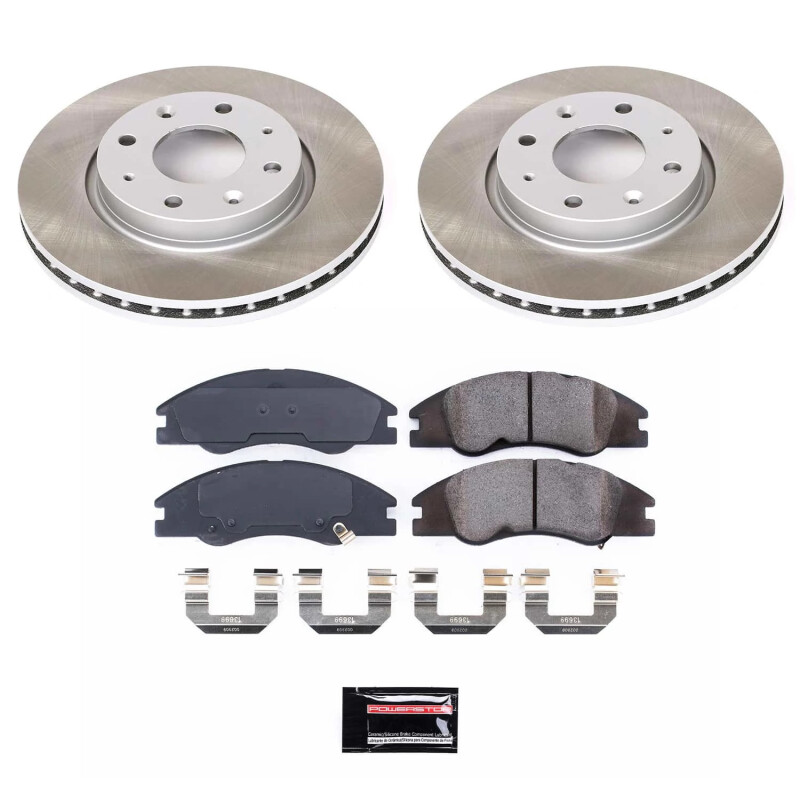 BMW 325xi Brake Kit - Front + Rear - PowerStop - Track Day Spec Pads + Autospecialty Rotors - `01-`05