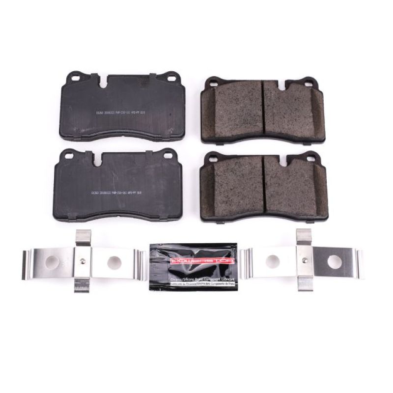 Land Rover Range Rover Brake Pads - Front - PowerStop - Z23 Evolution Sport Carbon-Fiber Ceramic (w/ Hardware) - `06-`09 Land Rover Range Rover Brake Pads - Front - PowerStop - Z23 Evolution Sport Carbon-Fiber Ceramic (w/ Hardware) - `06-`09