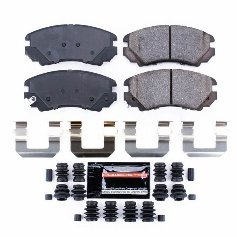 Hyundai Elantra Brake Pads - Front - PowerStop - Z23 Evolution Sport Carbon-Fiber Ceramic - `07-`10