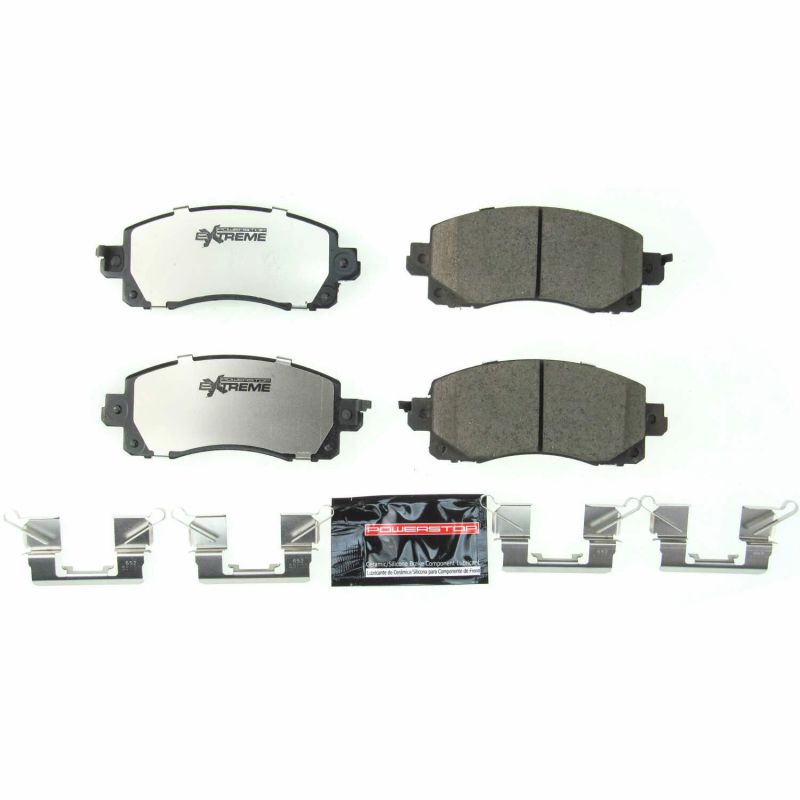 Subaru XV Crosstrek Brake Pads - Front - PowerStop - Z26 Street Warrior Carbon-Fiber Ceramic - `18-`19
