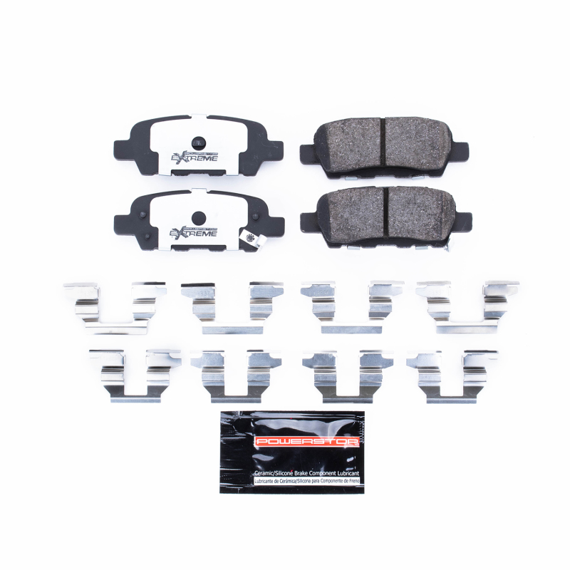 Infiniti M45 Brake Pads + Rotors - Rear - PowerStop - Z26 Extreme Street + Carbon-Fiber Ceramic - `06-`10