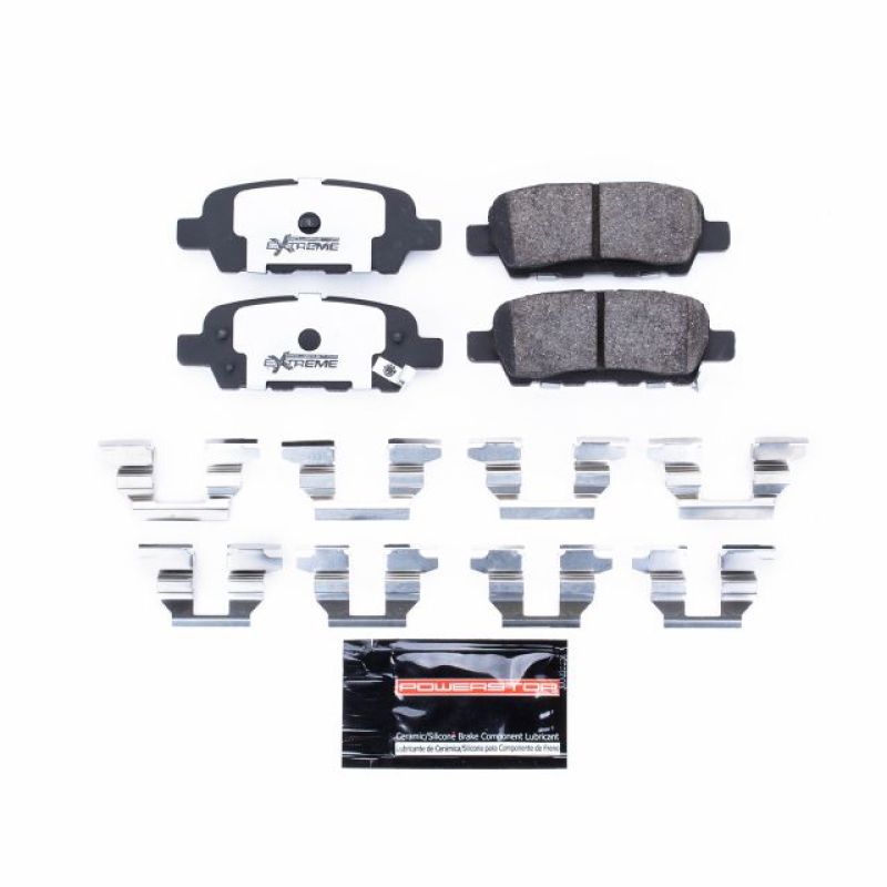 Nissan Pathfinder Brake Pads + Rotors - Rear - PowerStop - Z26 Extreme Street + Carbon-Fiber Ceramic - `02-`19