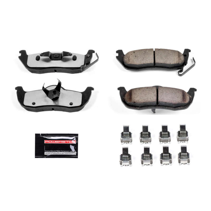 Jeep Commander Brake Pads - Rear - PowerStop - Z36 Truck & Tow Carbon-Fiber Ceramic - `06-`10