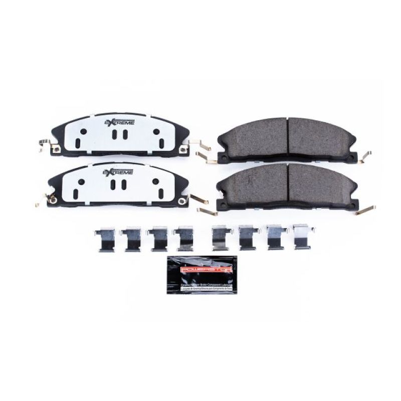 Ford Explorer Brake Pads - Front - PowerStop - Z36 Truck & Tow Carbon-Fiber Ceramic w/ Hardware - `13-`19 Ford Explorer Brake Pads - Front - PowerStop - Z36 Truck & Tow Carbon-Fiber Ceramic w/ Hardware - `13-`19