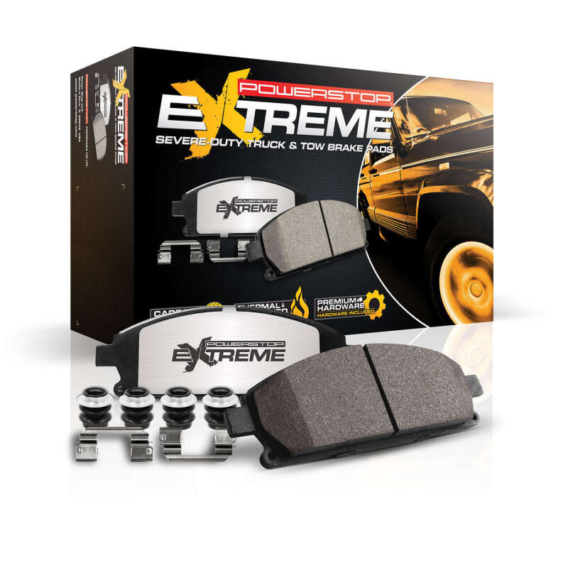 Lincoln Nautilus Brake Pads - Performance - Rear - PowerStop - Z36 Truck & Tow, Carbon-Fiber Ceramic - `19-`23