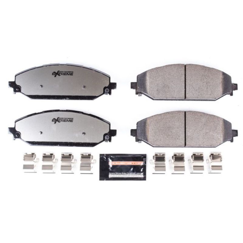 Ram 1500 Brake Pads - Front - PowerStop - Z36 Truck & Tow Carbon-Fiber Ceramic - 2019 Ram 1500 Brake Pads - Front - PowerStop - Z36 Truck & Tow Carbon-Fiber Ceramic - 2019