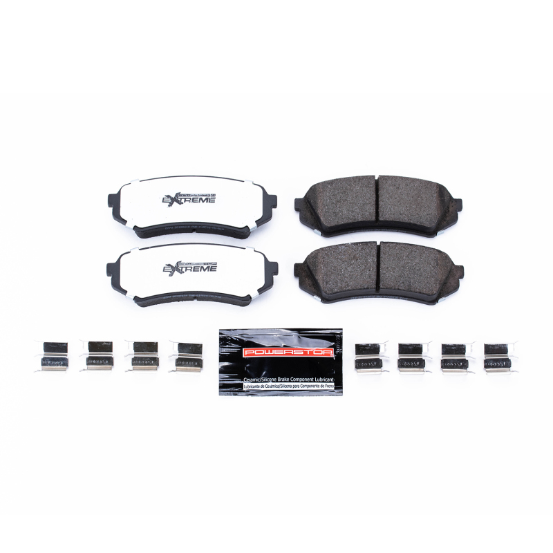 Lexus LX470 Brake Pads - Rear - PowerStop - Z36 Truck & Tow Carbon-Fiber Ceramic - `98-`07