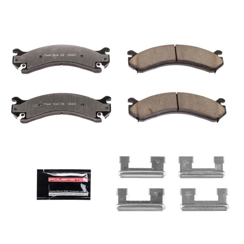 Chevrolet Silverado 3500 Brake Pads - Rear - PowerStop - Z36 Truck & Tow - `01-`06 Chevrolet Silverado 3500 Brake Pads - Rear - PowerStop - Z36 Truck & Tow - `01-`06