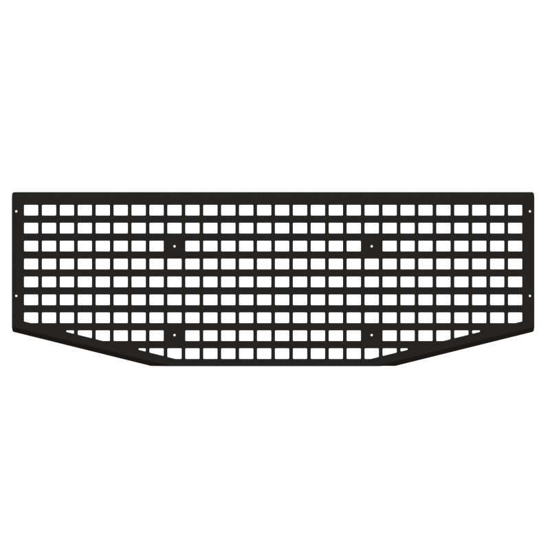 GMC 2500HD MOLLE Tailgate Panel - Putco - 10-gauge Aluminum, Mini-Textured Black Powder Coat - Black - `20-`22