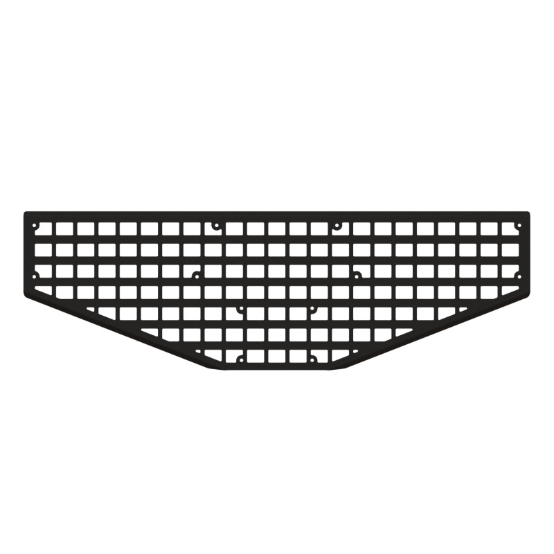 Jeep Gladiator Tailgate MOLLE Panel - Putco - 10-Gauge Aluminum, Mini-Textured Black Powder Coat - Mini-Textured Black - `20-`22