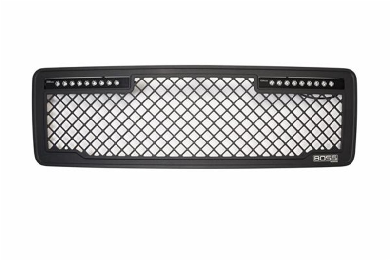Ford F-150 Boss Grille - Putco - Lighted with 10in Luminix Light Bar - Black - `13-`14 Ford F-150 Boss Grille - Putco - Lighted with 10in Luminix Light Bar - Black - `13-`14