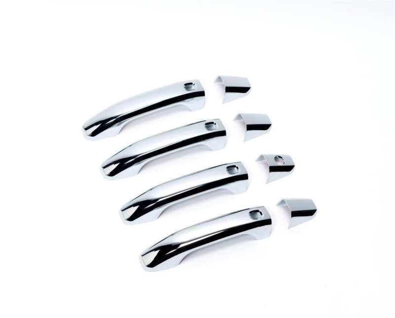 Chevrolet Tahoe Door Handle Covers - Front & Rear - Putco - With Smart Key Cutout Without Passenger Keyhole - Chrome - `15-`20