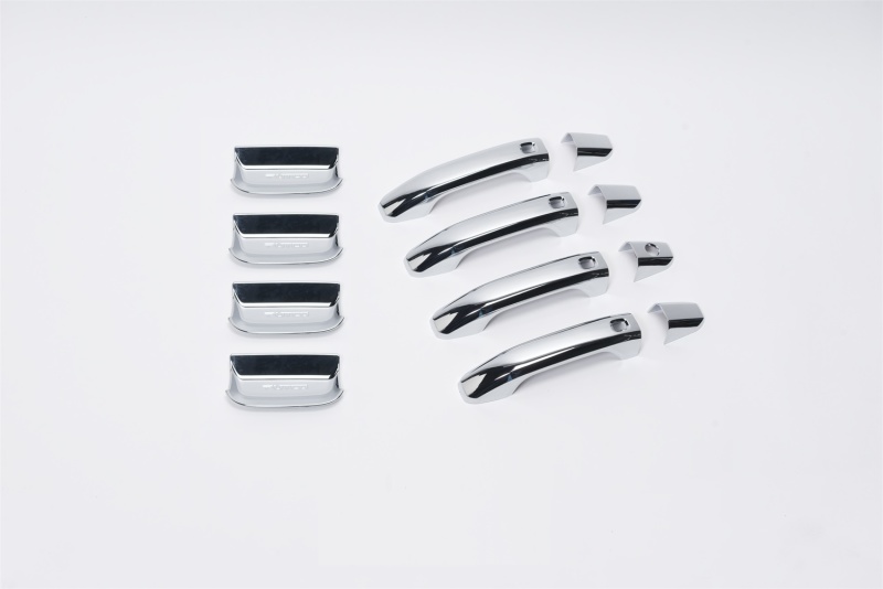 Chevrolet Tahoe Door Handle Covers - Front + Rear - Putco - Deluxe (w/ Smart Key CutOut w/o Pass. Keyhole) - Chrome - `15-`20 Chevrolet Tahoe Door Handle Covers - Front + Rear - Putco - Deluxe (w/ Smart Key CutOut w/o Pass. Keyhole) - Chrome - `15-`20