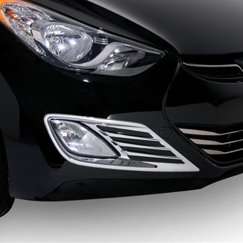 Jeep Wrangler Fog Lamp Overlays & Rings - Putco - Chrome - `07-`17