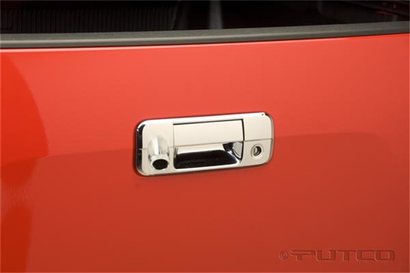 Toyota Tundra Tailgate Handle Covers - Rear - Putco - w/ Backup Camera Hole - Chrome - `07-`13
