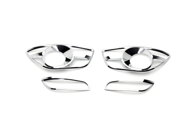 Hyundai Santa Fe Fog Lamp Overlays & Rings - Putco - Chrome - `07-`13