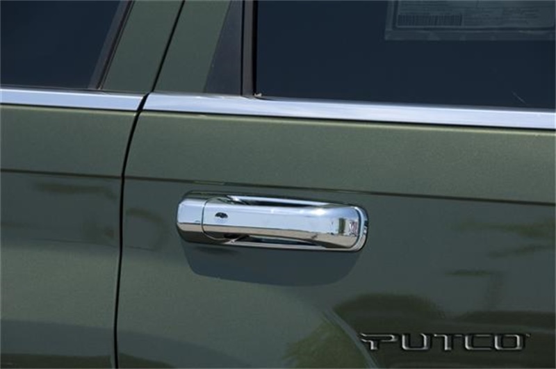 RAM 1500 Door Handle Covers - Front + Rear - Putco - w/o Passenger Keyhole - Chrome - `09-`25