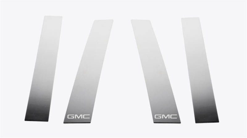 GMC Sierra 1500 Pillar Post Trim - Putco - GMC Logo Stainless Steel - `19-`26