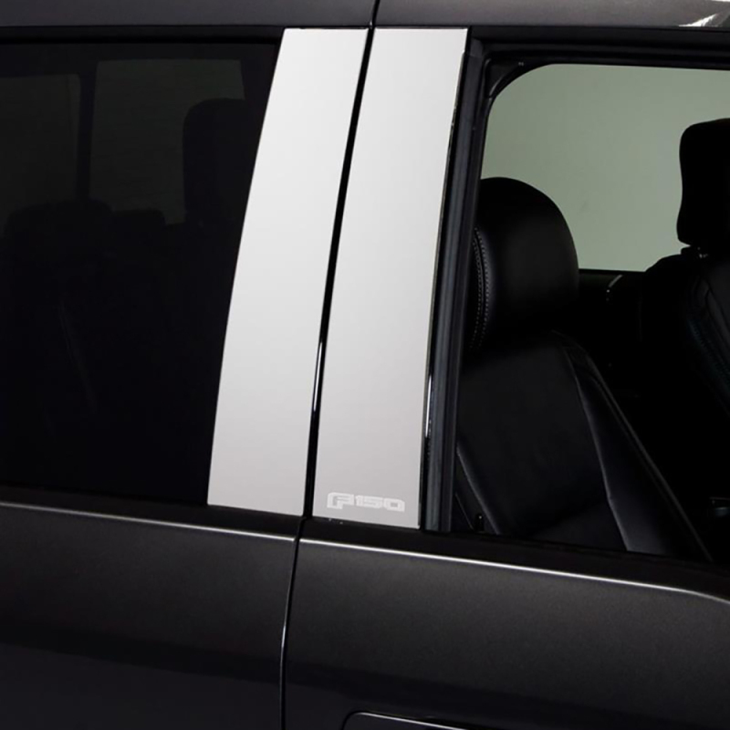 Ford F-150 Pillar Post Trim - Putco - Classic with Keypad - Stainless Steel - `15-`20