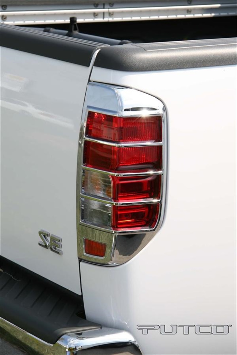 Nissan Frontier Tail Light Covers - Putco - Chrome - `05-`06 Nissan Frontier Tail Light Covers - Putco - Chrome - `05-`06