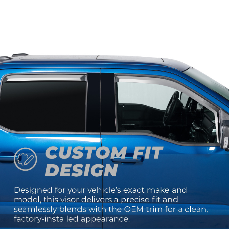 Chevrolet Tahoe Window Visors - Front - Putco - Element Chrome In-Channel - Chrome - `07-`14