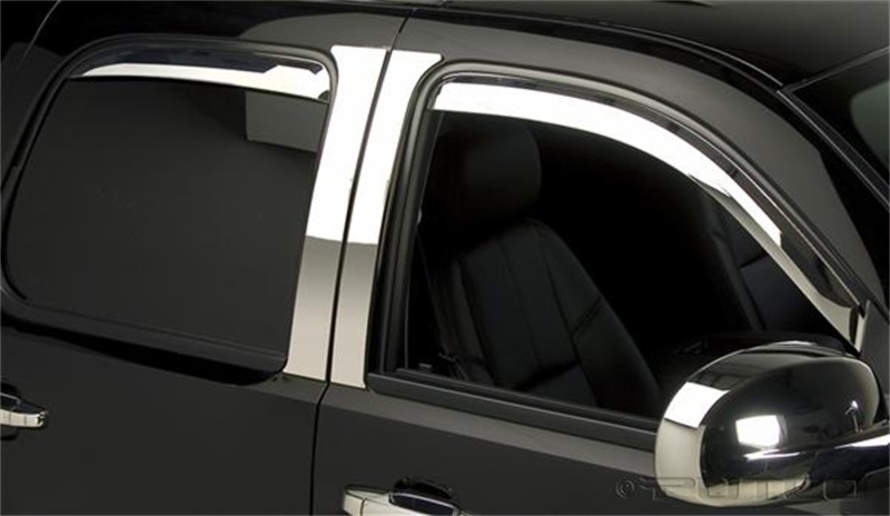 GMC Sierra Window Visors - Putco - Element In-Channel - Chrome - `07-`14