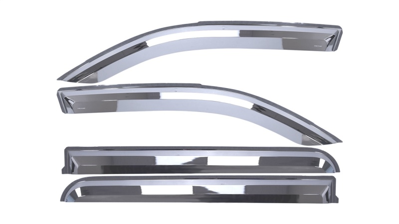 Ram 1500 Window Visors - Front + Rear - Putco - Element Chrome In-Channel - Chrome - `19-`26 Ram 1500 Window Visors - Front + Rear - Putco - Element Chrome In-Channel - Chrome - `19-`26