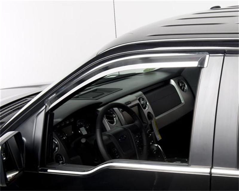 Ford F-150 Chrome Window Visors - Front - Putco - Element - Chrome - `09-`14