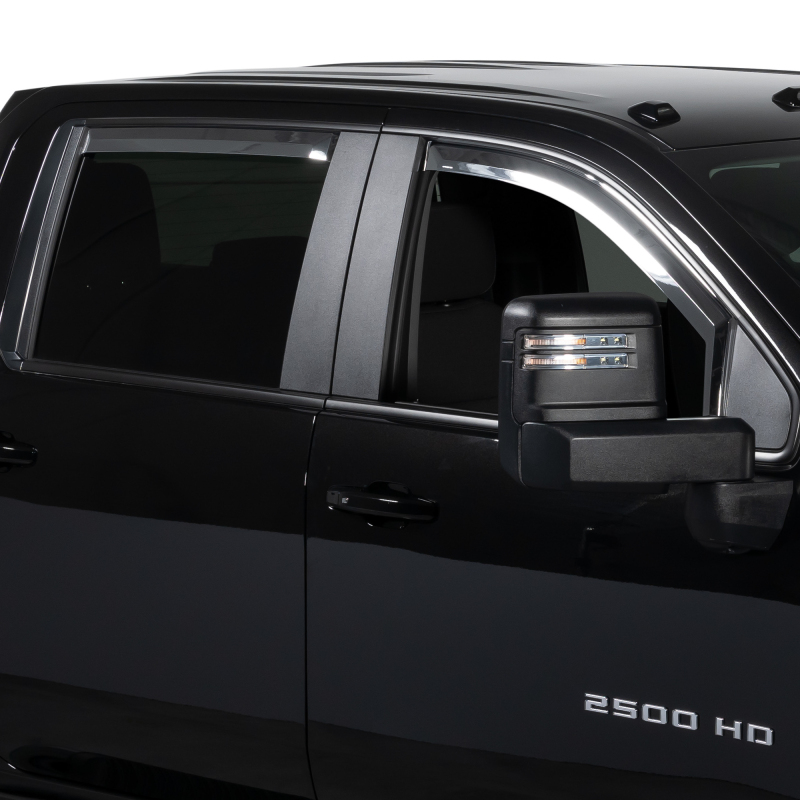 GMC Sierra Window Visors - Putco - Element - Chrome - `14-`19