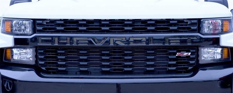 Chevrolet Silverado Grille Letters - Putco - Black Platinum - `20-`26