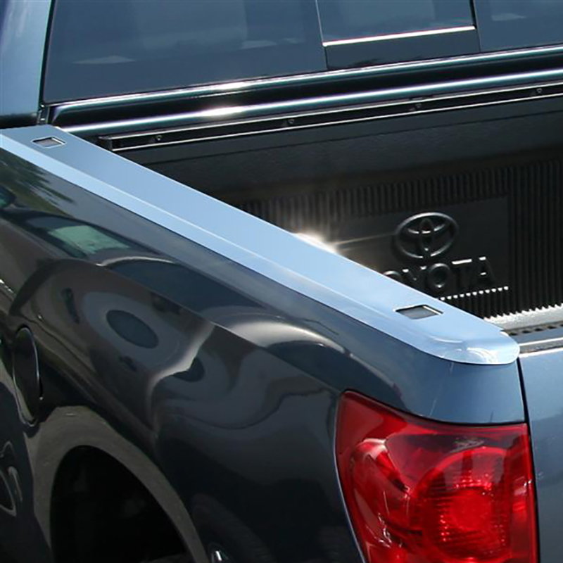 Toyota Tundra Stainless Steel Skins - Rear - Putco - Skins Side Bed Cap with Stake Pocket Hole Cutouts - `07-`13