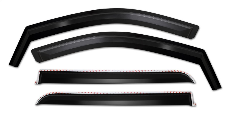 Ford F-350 Window Visors - Front + Rear - Putco - Element - Matte Black - `17-`22