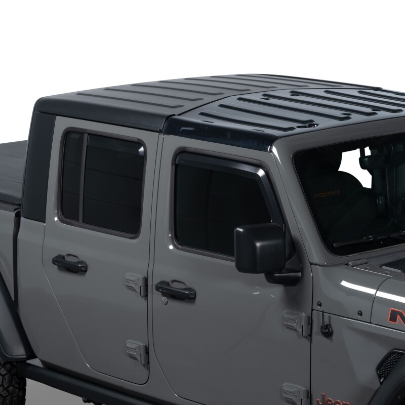 Jeep Wrangler Window Visors - Front + Rear - Putco - Element - Matte Black - `18-`26