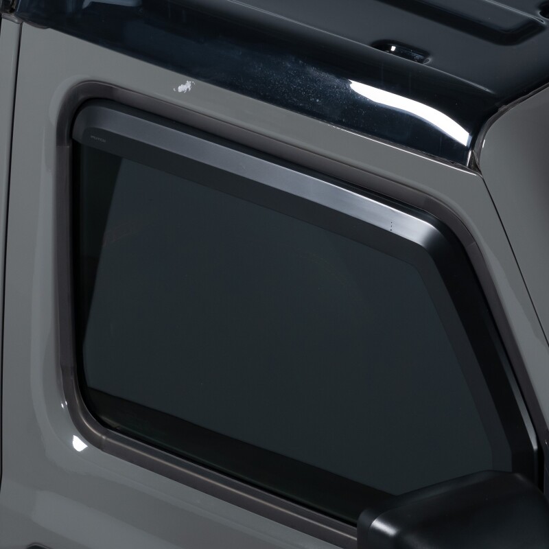 Jeep Wrangler Window Visors - Front + Rear - Putco - Element - Matte Black - `18-`26