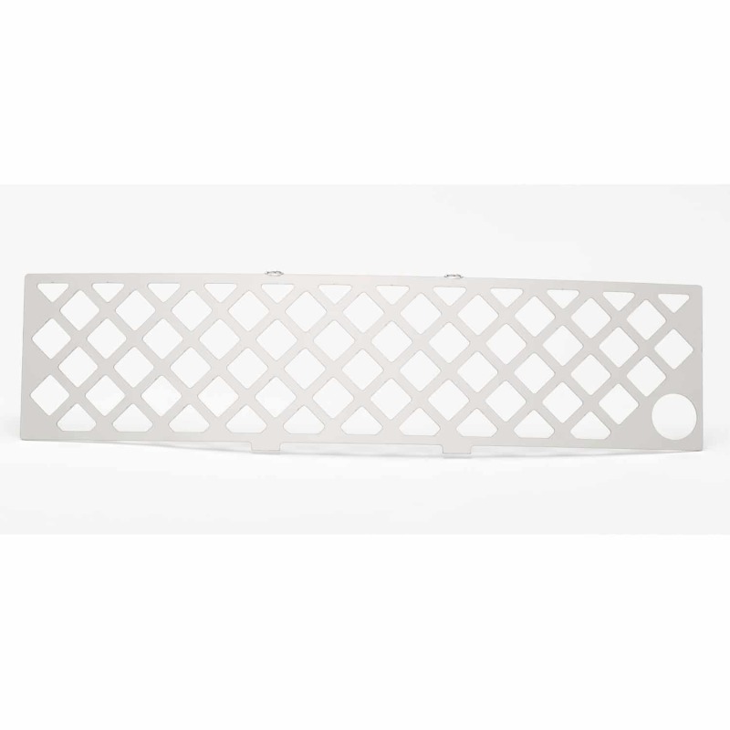 Ford F-150 Bumper Grille Insert - Putco - SS Diamond Design w/ Heater Plug Opening - `11-`14