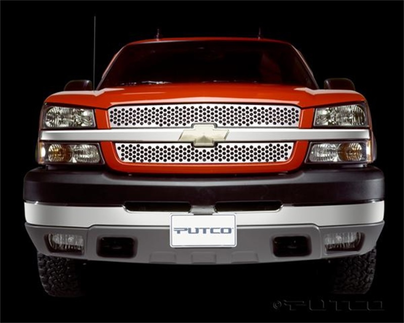 Chevrolet Silverado Grille - Putco - Punch Stainless Steel - `02-`06 Chevrolet Silverado Grille - Putco - Punch Stainless Steel - `02-`06