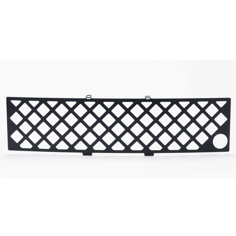 Ford F-150 Bumper Grille Inserts - Putco - SS Black Diamond with Heater Plug Opening - Black - `11-`14