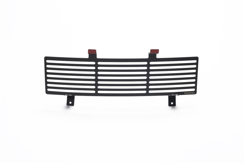 Ford F350 Bumper Grille Inserts - Putco - Stainless Steel Black Bar Design - Black - `11-`16