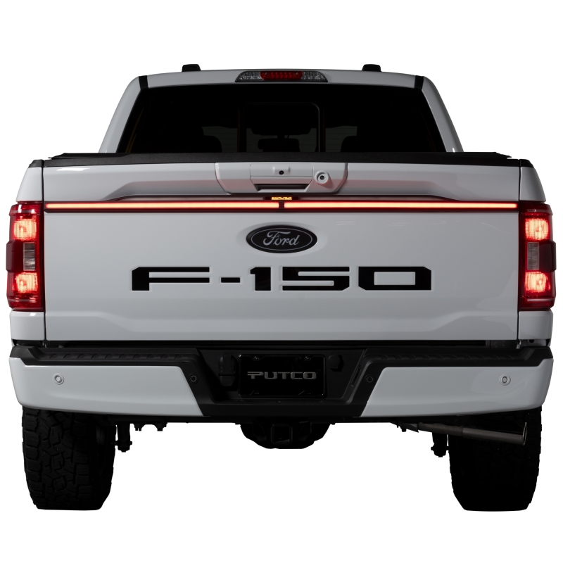 Ford F-150 Lightning Tailgate Light Bar - Putco - Excalibur LED - Red - `22-`25