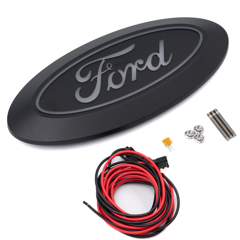 Ford F-150 Luminix LED Emblems - Front - Putco - 6,500K LED Output, Plug-and-Play Installation - White - `18-`20