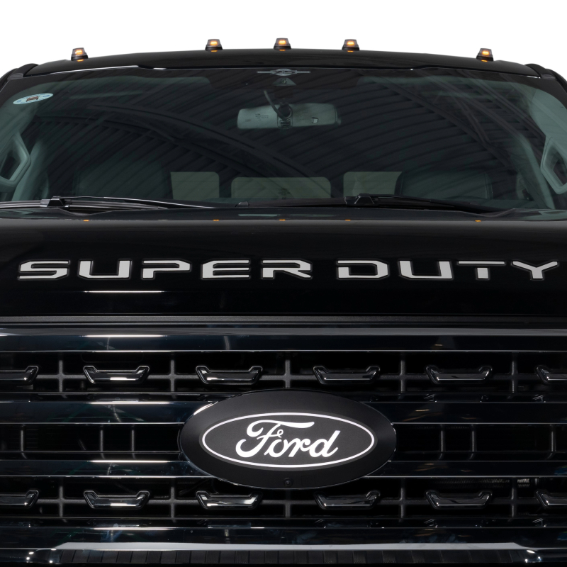 Ford Ranger LED Emblem - Front - Putco - Luminix - Matte Black - `23-`24