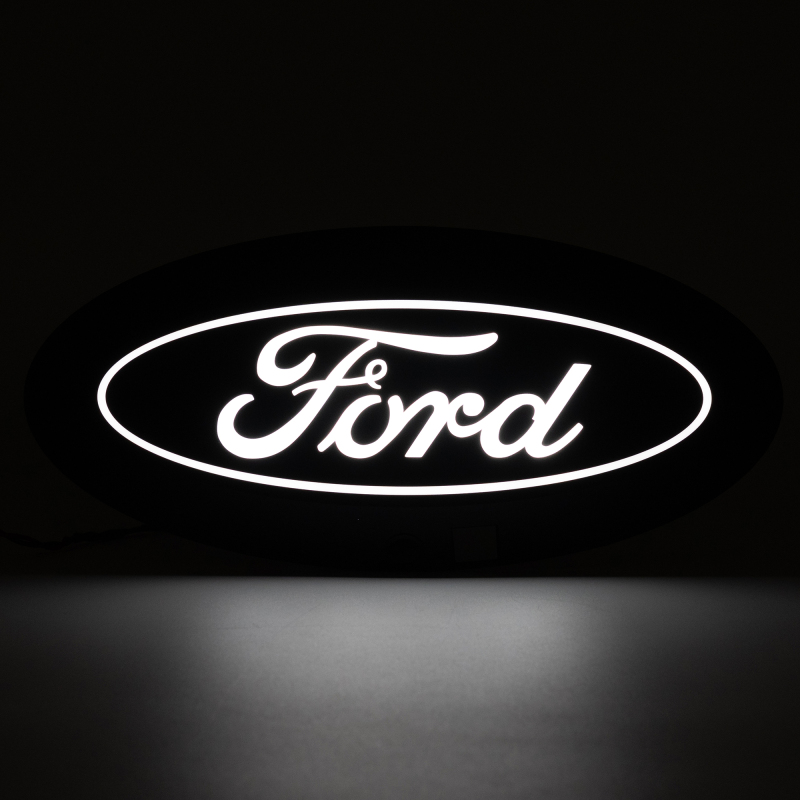 Ford Ranger LED Emblem - Front - Putco - Luminix - Matte Black - `23-`24