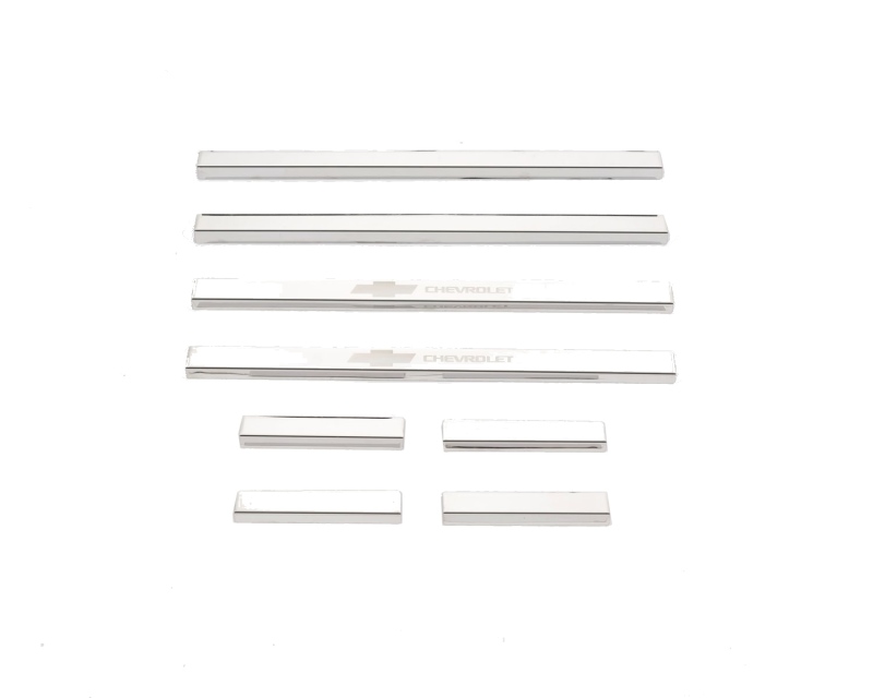Chevrolet Silverado Door Sills - Putco - Chevrolet Etching - Stainless Steel - `14-`19